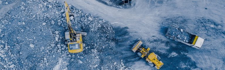 Baustelle Vogelperspektive